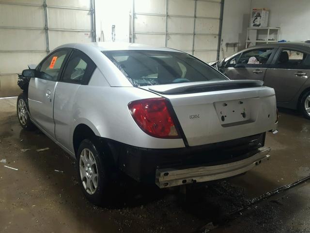 1G8AM12F94Z100724 - 2004 SATURN ION LEVEL SILVER photo 3