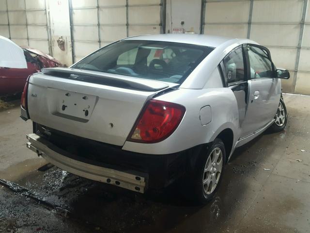 1G8AM12F94Z100724 - 2004 SATURN ION LEVEL SILVER photo 4