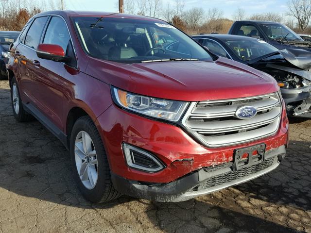 2FMPK4J92GBC40734 - 2016 FORD EDGE SEL RED photo 1