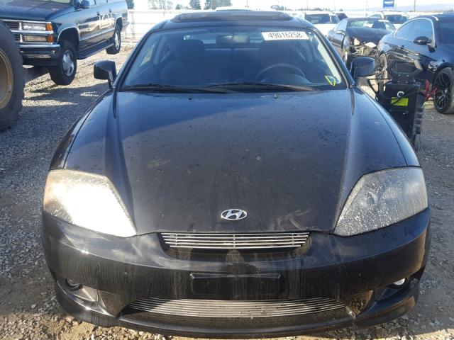 KMHHM65D96U210860 - 2006 HYUNDAI TIBURON GS BLACK photo 9