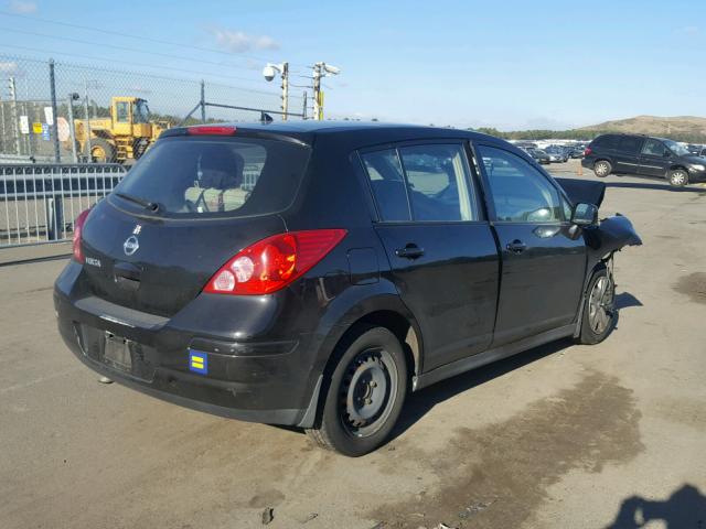 3N1BC1CP8BL367493 - 2011 NISSAN VERSA S BLACK photo 4