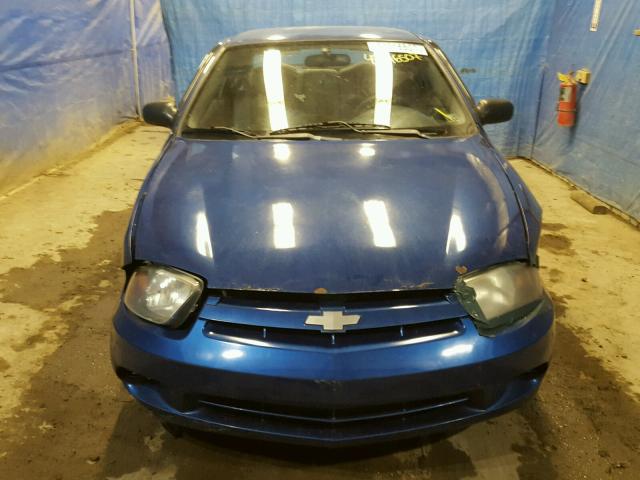 1G1JC12F837262260 - 2003 CHEVROLET CAVALIER BLUE photo 9