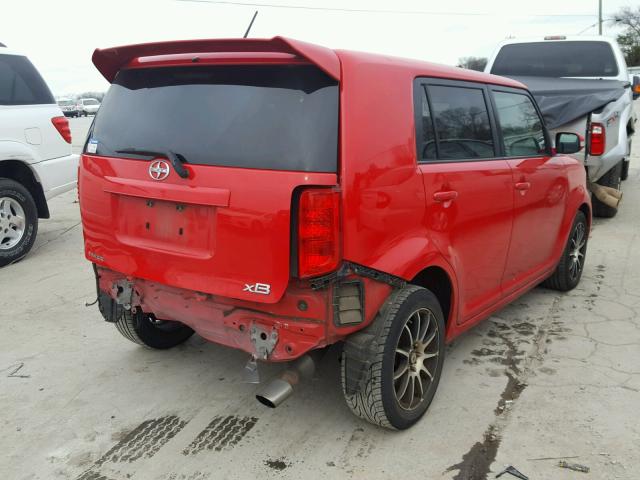 JTLKE50E291096308 - 2009 TOYOTA SCION XB RED photo 4