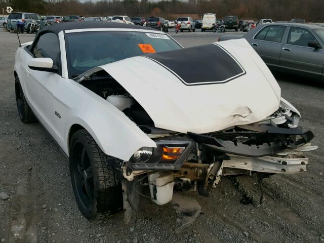 1ZVBP8FFXC5222600 - 2012 FORD MUSTANG GT WHITE photo 1