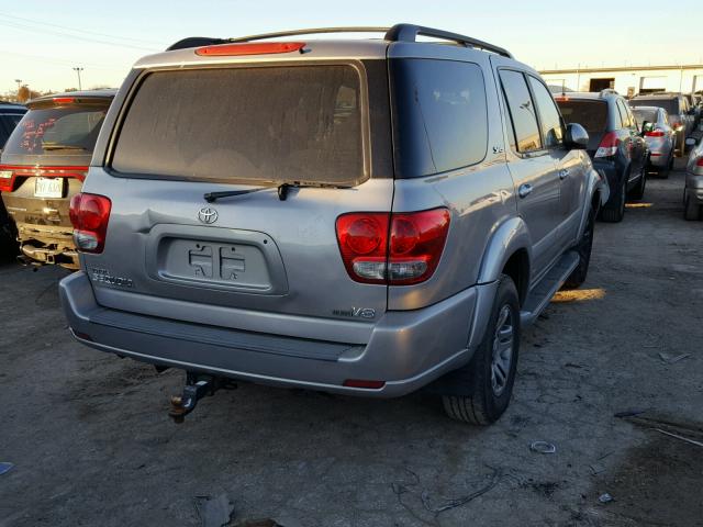 5TDZT34A16S270847 - 2006 TOYOTA SEQUOIA SR GRAY photo 4