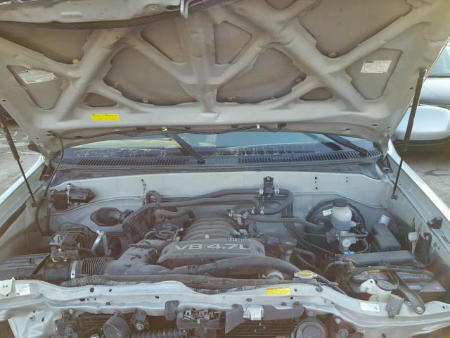 5TDZT34A16S270847 - 2006 TOYOTA SEQUOIA SR GRAY photo 7