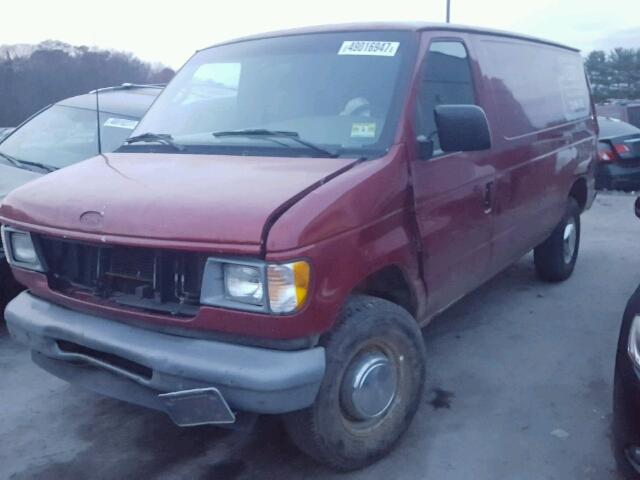 1FTNE24242HA13644 - 2002 FORD ECONOLINE RED photo 2