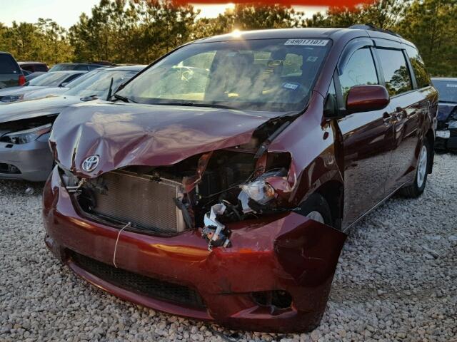 5TDKK3DC5ES478699 - 2014 TOYOTA SIENNA LE BURGUNDY photo 2