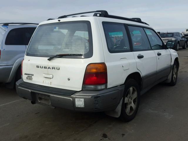 JF1SF6558WH766962 - 1998 SUBARU FORESTER S WHITE photo 4