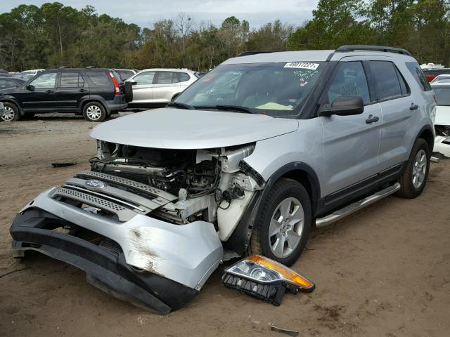 1FM5K7B82EGB49547 - 2014 FORD EXPLORER SILVER photo 2