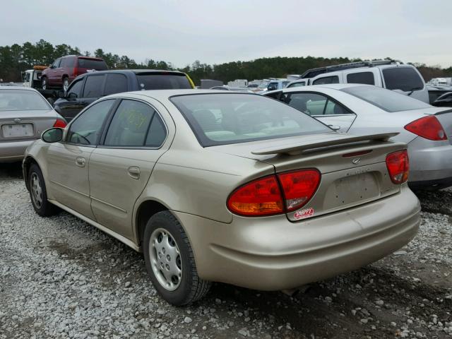 1G3NL52F13C254301 - 2003 OLDSMOBILE ALERO GL GOLD photo 3