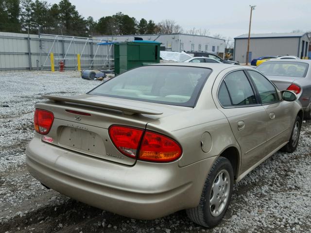 1G3NL52F13C254301 - 2003 OLDSMOBILE ALERO GL GOLD photo 4