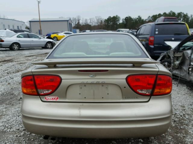 1G3NL52F13C254301 - 2003 OLDSMOBILE ALERO GL GOLD photo 9