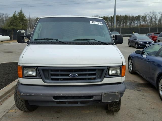 1FTSE34L26HA54295 - 2006 FORD ECONOLINE WHITE photo 9