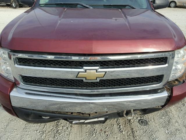 2GCEK19J181107088 - 2008 CHEVROLET SILVERADO MAROON photo 7