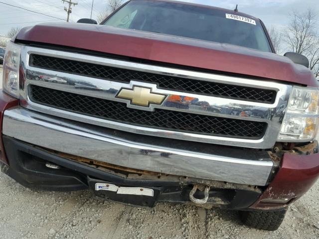 2GCEK19J181107088 - 2008 CHEVROLET SILVERADO MAROON photo 9