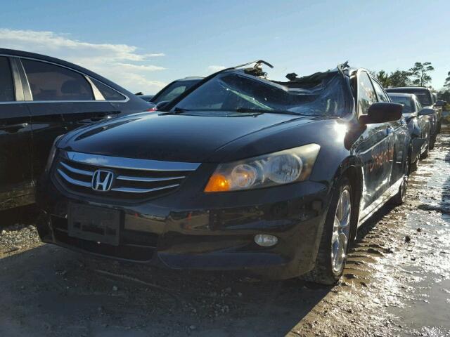 1HGCP3F82CA007684 - 2012 HONDA ACCORD EXL BLACK photo 2