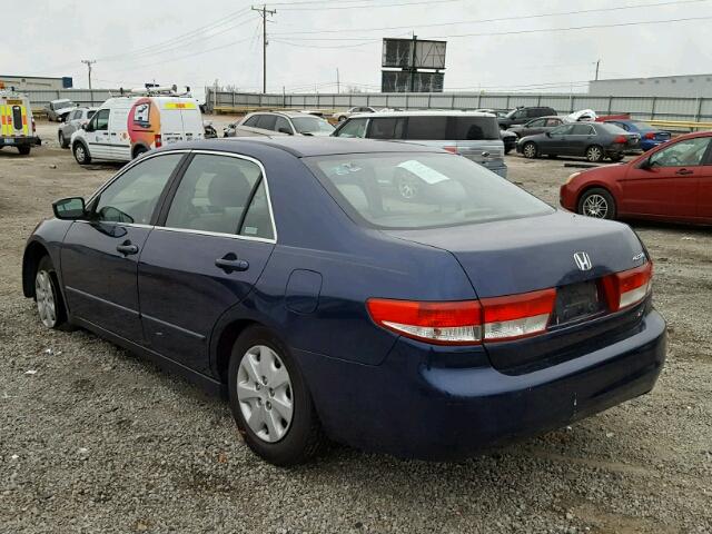 JHMCM56383C022278 - 2003 HONDA ACCORD LX BLUE photo 3