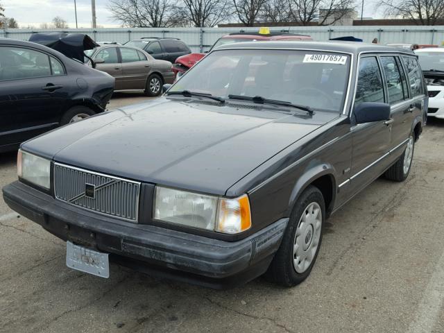 YV1FA8852L2247514 - 1990 VOLVO 740 BASE GRAY photo 2