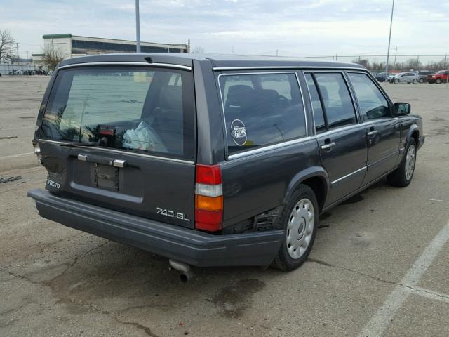 YV1FA8852L2247514 - 1990 VOLVO 740 BASE GRAY photo 4