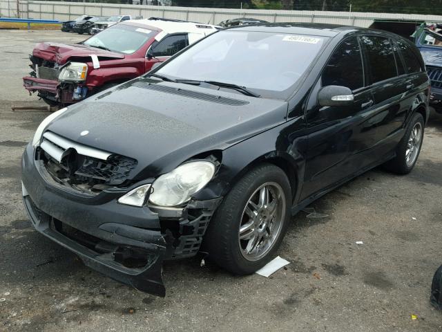 4JGCB65E56A006924 - 2006 MERCEDES-BENZ R 350 BLACK photo 2