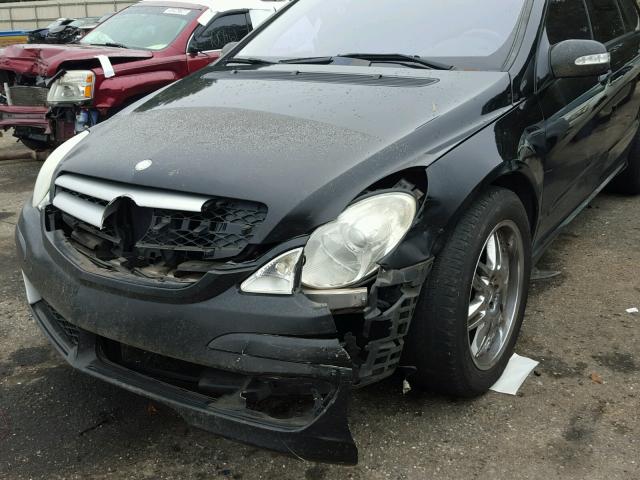 4JGCB65E56A006924 - 2006 MERCEDES-BENZ R 350 BLACK photo 9