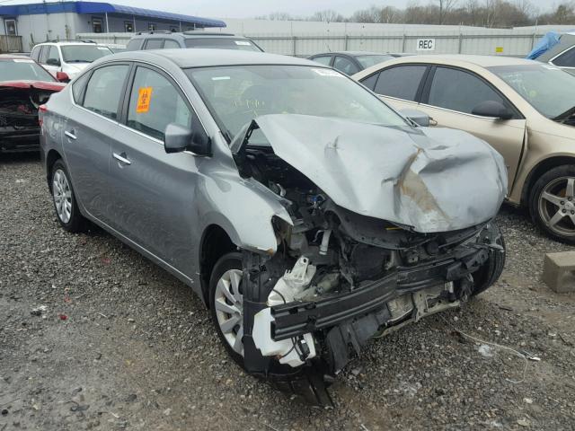 3N1AB7AP3EL685160 - 2014 NISSAN SENTRA S GRAY photo 1