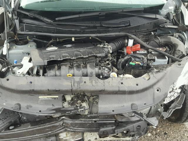 3N1AB7AP3EL685160 - 2014 NISSAN SENTRA S GRAY photo 7