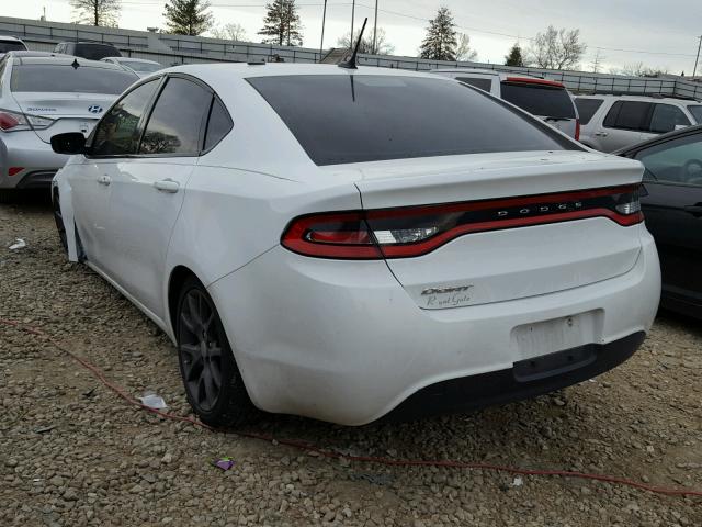 1C3CDFAA8FD432885 - 2015 DODGE DART SE WHITE photo 3