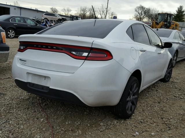 1C3CDFAA8FD432885 - 2015 DODGE DART SE WHITE photo 4