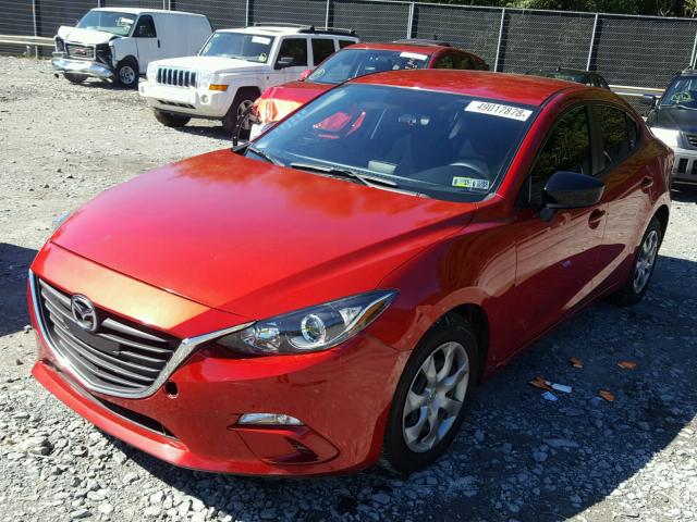 JM1BM1T76E1185720 - 2014 MAZDA 3 SV RED photo 2