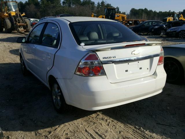 KL1TG5DE6BB129144 - 2011 CHEVROLET AVEO LT WHITE photo 3