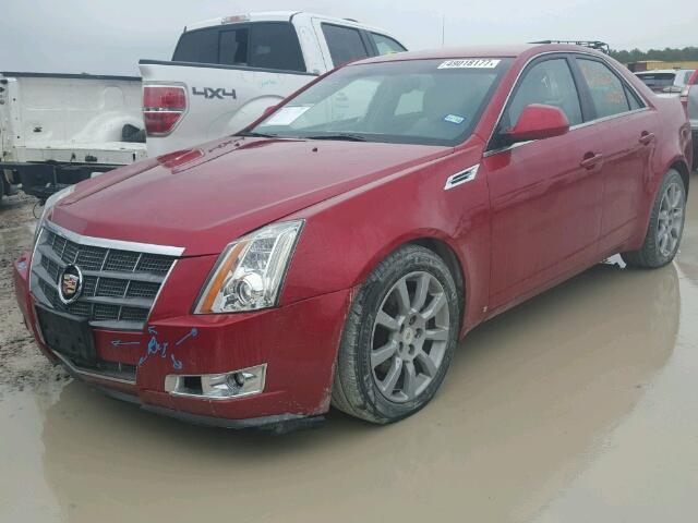 1G6DF577090139769 - 2009 CADILLAC CTS RED photo 2