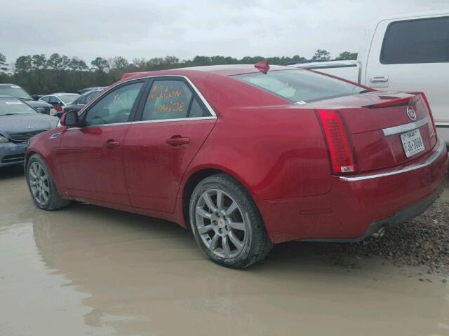 1G6DF577090139769 - 2009 CADILLAC CTS RED photo 3