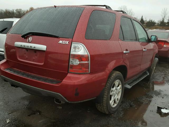 2HNYD18606H523314 - 2006 ACURA MDX TOURIN RED photo 4