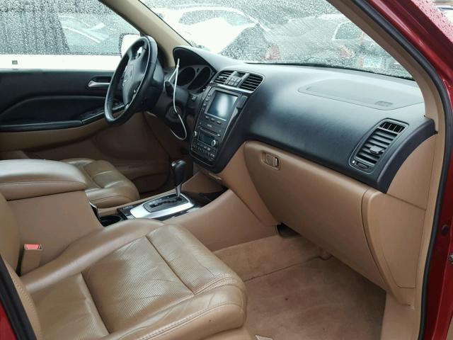 2HNYD18606H523314 - 2006 ACURA MDX TOURIN RED photo 5