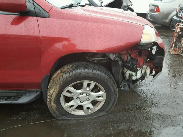 2HNYD18606H523314 - 2006 ACURA MDX TOURIN RED photo 9