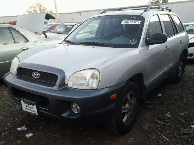 KM8SC13E94U785691 - 2004 HYUNDAI SANTA FE G SILVER photo 2