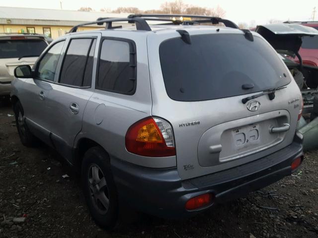 KM8SC13E94U785691 - 2004 HYUNDAI SANTA FE G SILVER photo 3