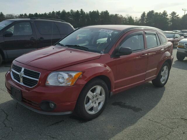 1B3HB48A79D148476 - 2009 DODGE CALIBER SX RED photo 2