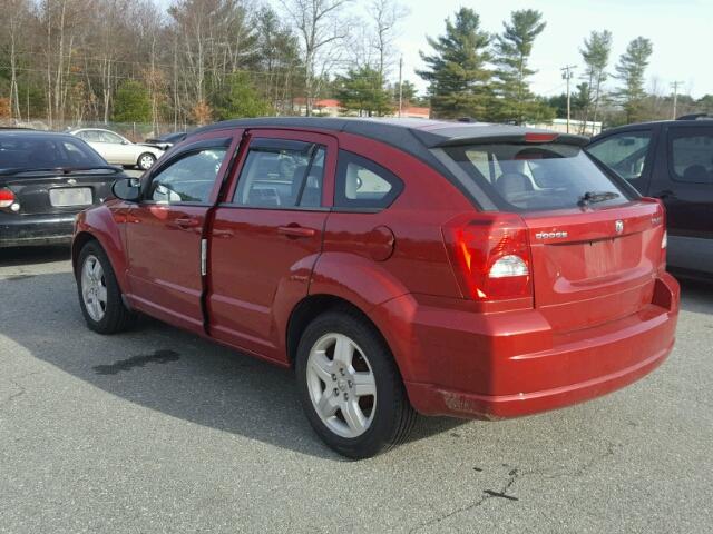 1B3HB48A79D148476 - 2009 DODGE CALIBER SX RED photo 3