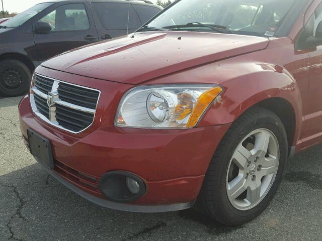 1B3HB48A79D148476 - 2009 DODGE CALIBER SX RED photo 9