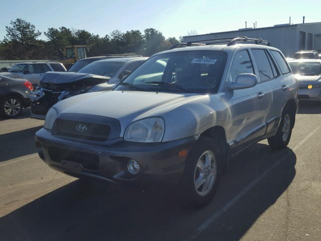 KM8SC73D22U309449 - 2002 HYUNDAI SANTA FE G SILVER photo 2