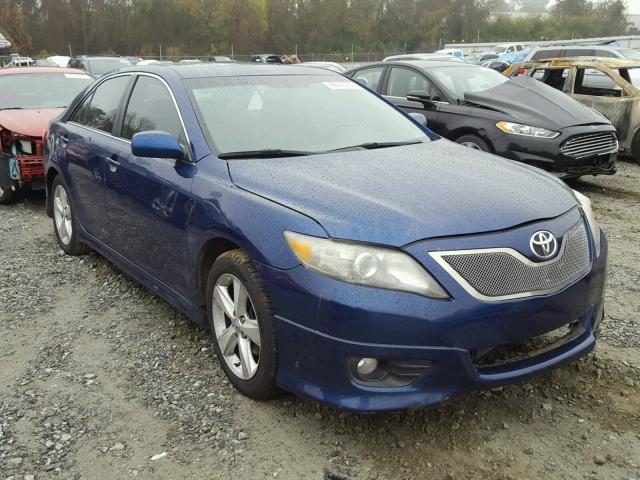 4T1BK3EK1BU630843 - 2011 TOYOTA CAMRY SE BLUE photo 1