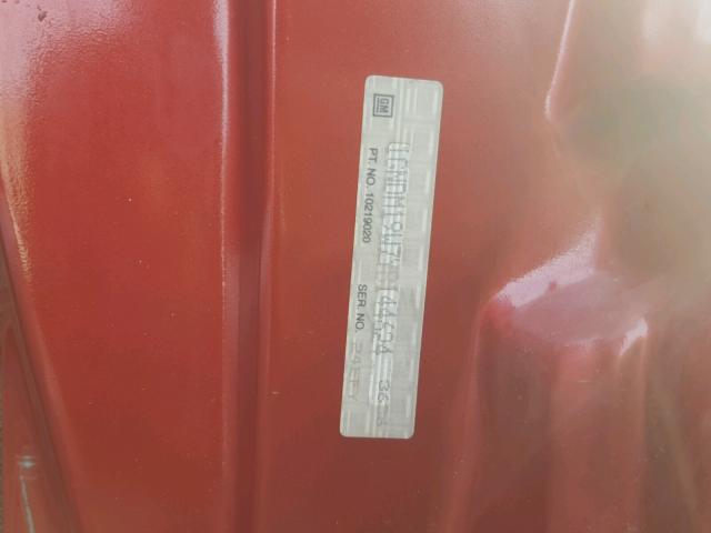 1GNDM19W7YB144624 - 2000 CHEVROLET ASTRO RED photo 10