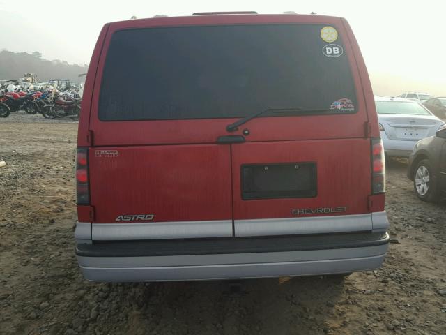 1GNDM19W7YB144624 - 2000 CHEVROLET ASTRO RED photo 9