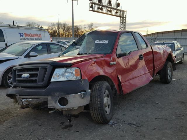 1FTVX14558KD10108 - 2008 FORD F150 RED photo 2