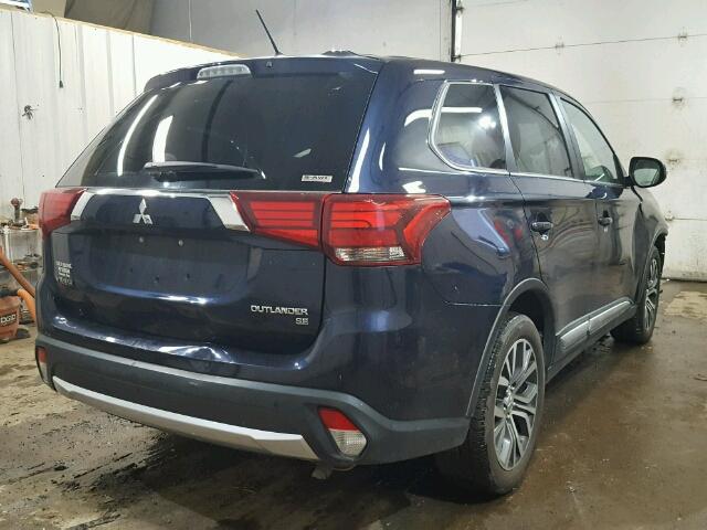 JA4AZ3A32GZ063878 - 2016 MITSUBISHI OUTLANDER BLUE photo 4