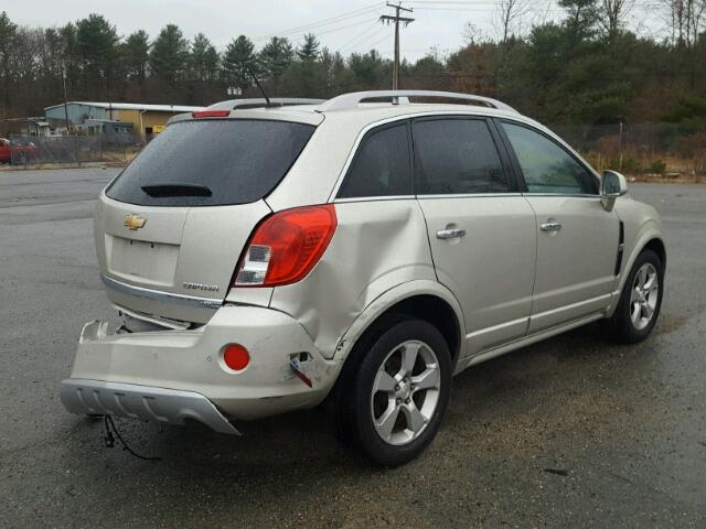 3GNAL4EK5ES523650 - 2014 CHEVROLET CAPTIVA LT BEIGE photo 4