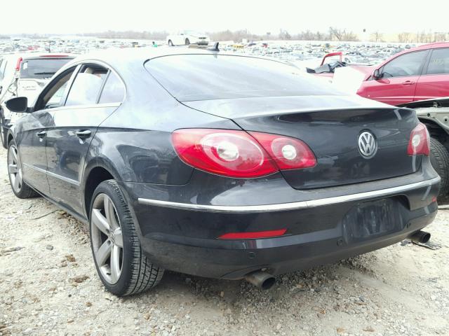 WVWGU73C89E534204 - 2009 VOLKSWAGEN CC VR6 4MO BLACK photo 3